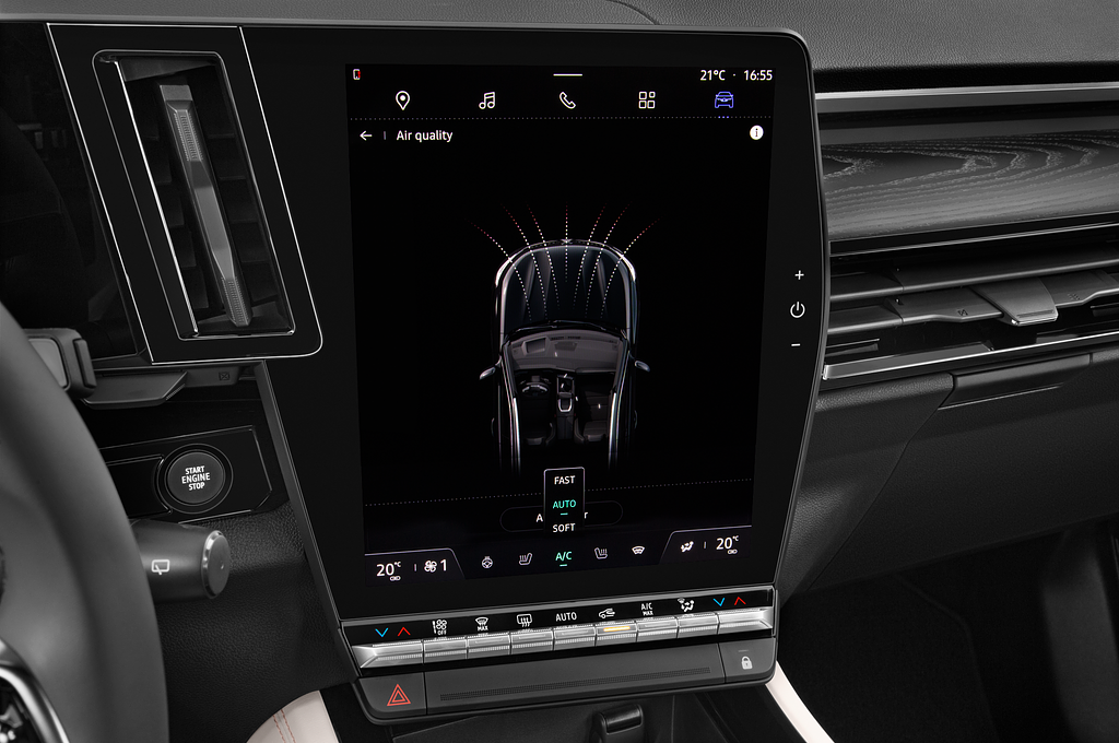 Renault Espace Hybrid (Baujahr 2023) Iconic 5 Türen Temperatur und Klimaanlage