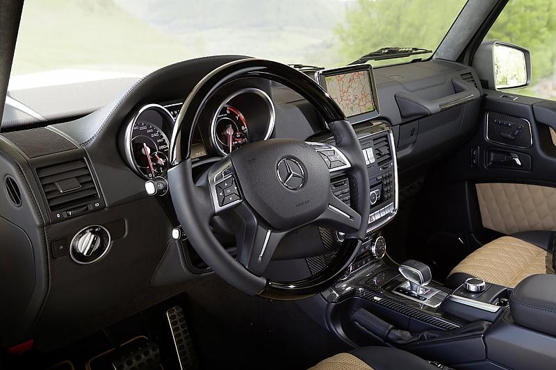 Im Innenraum der Mercedes G-Klasse hat sich jedoch einiges getan