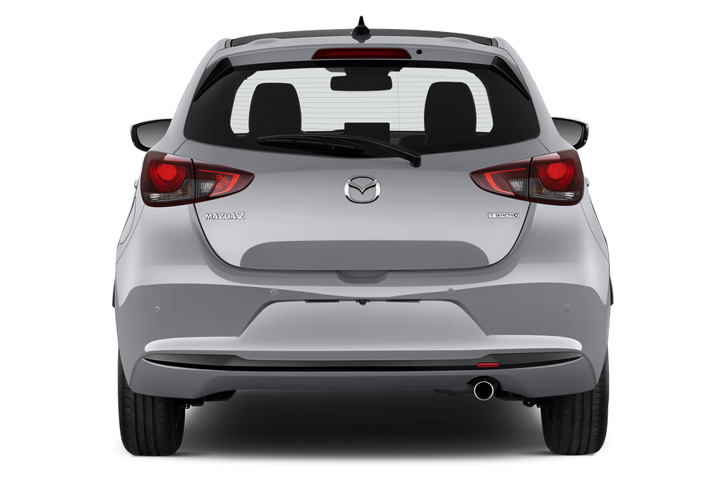 Mazda Mazda2 (Baujahr 2023) Homura Aka 5 Türen Heckansicht