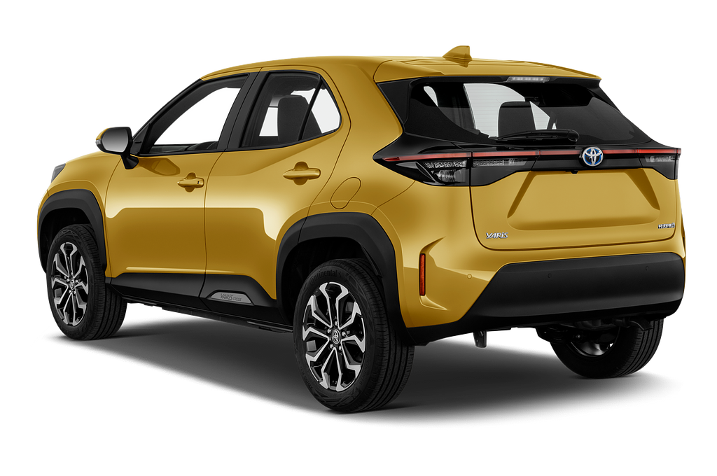 Toyota Yaris Cross Hybride (Baujahr 2023) Team Deutschland 5 Türen seitlich hinten