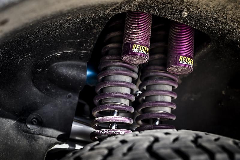 Dakar Mini All4 Racing - hier wird doppelt gefedert - für die Landung