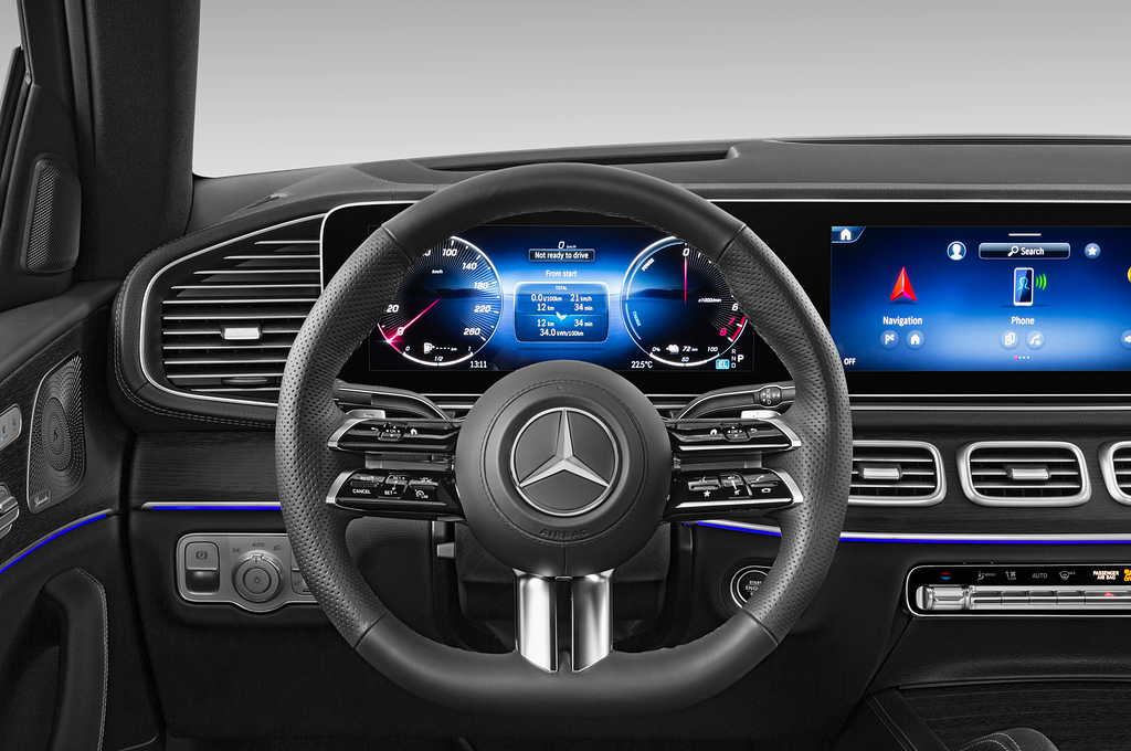 Mercedes GLE Coupe PHEV (Baujahr 2023) 400e AMG Line 5 Türen Lenkrad