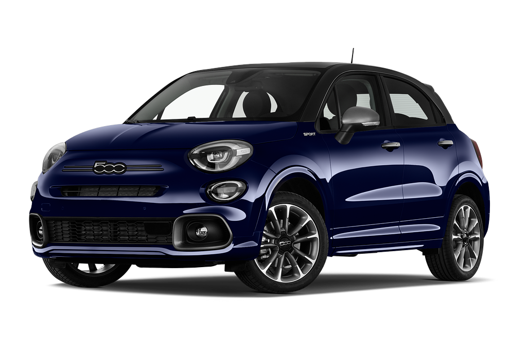 FIAT 500X Hybrid (Baujahr 2023) Sport 5 Türen seitlich vorne mit Felge