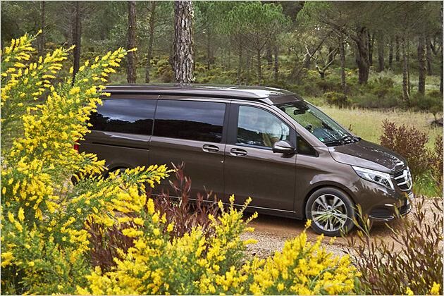 Der Marco Polo basiert auf der aktuellen Mercedes V-Klasse und die sieht einfach super aus