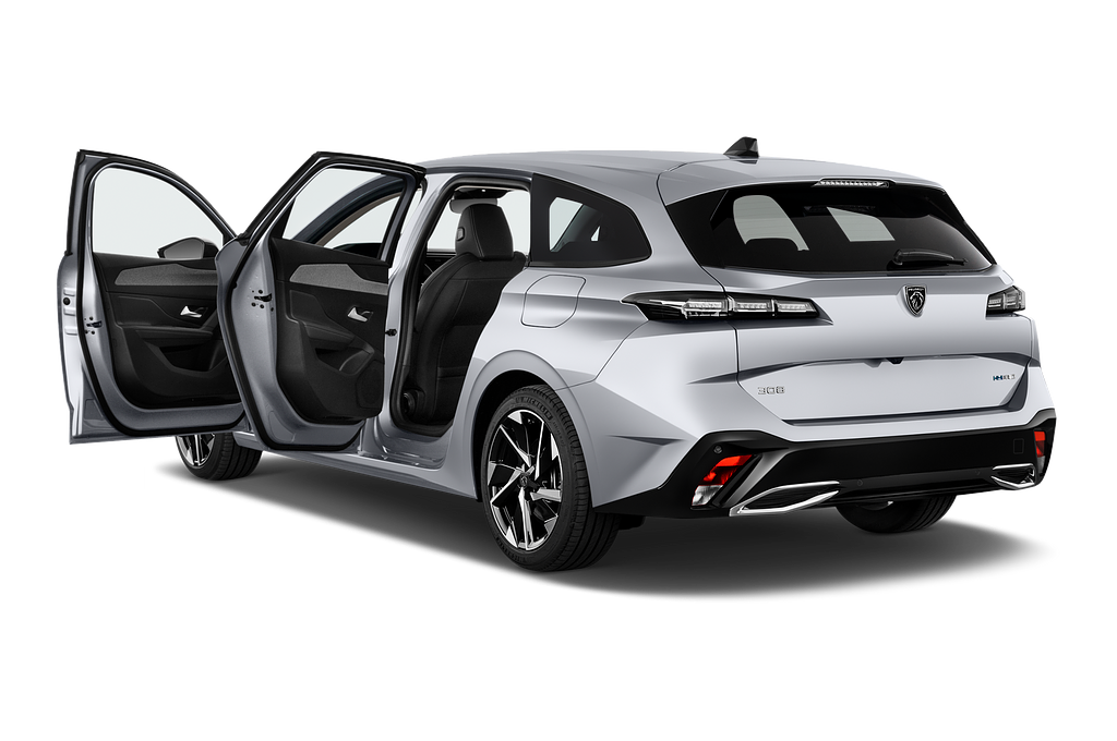 Peugeot 308 Plug-in Hybrid SW (Baujahr 2023) Allure Plug-in Hybrid 5 Türen Tür geöffnet