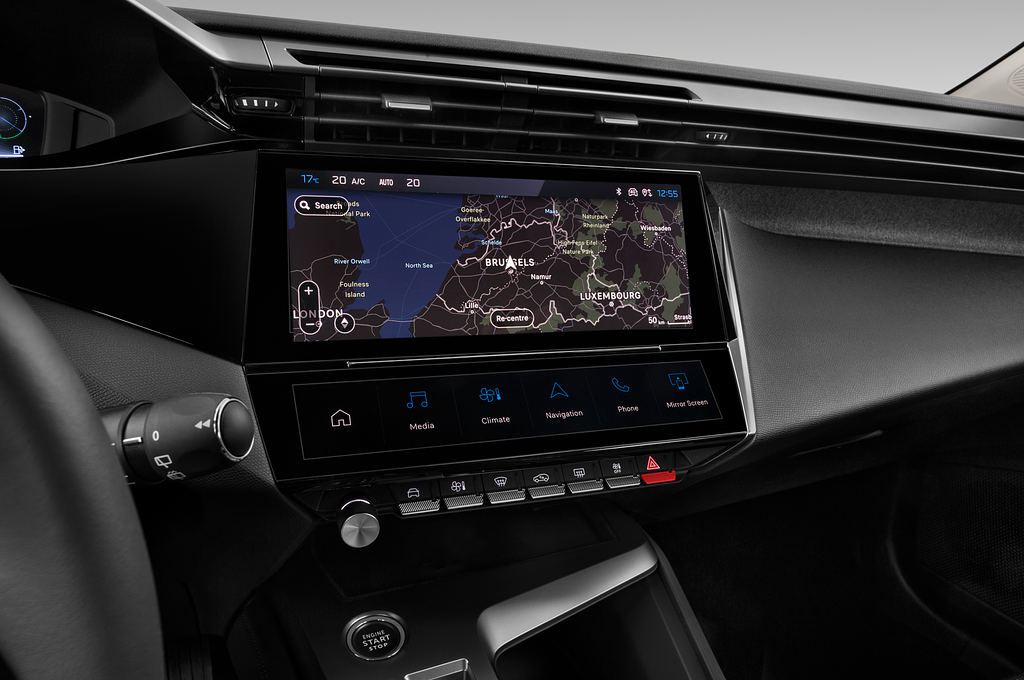 Peugeot 308 Plug-in Hybrid SW (Baujahr 2023) Allure Plug-in Hybrid 5 Türen Mittelkonsole