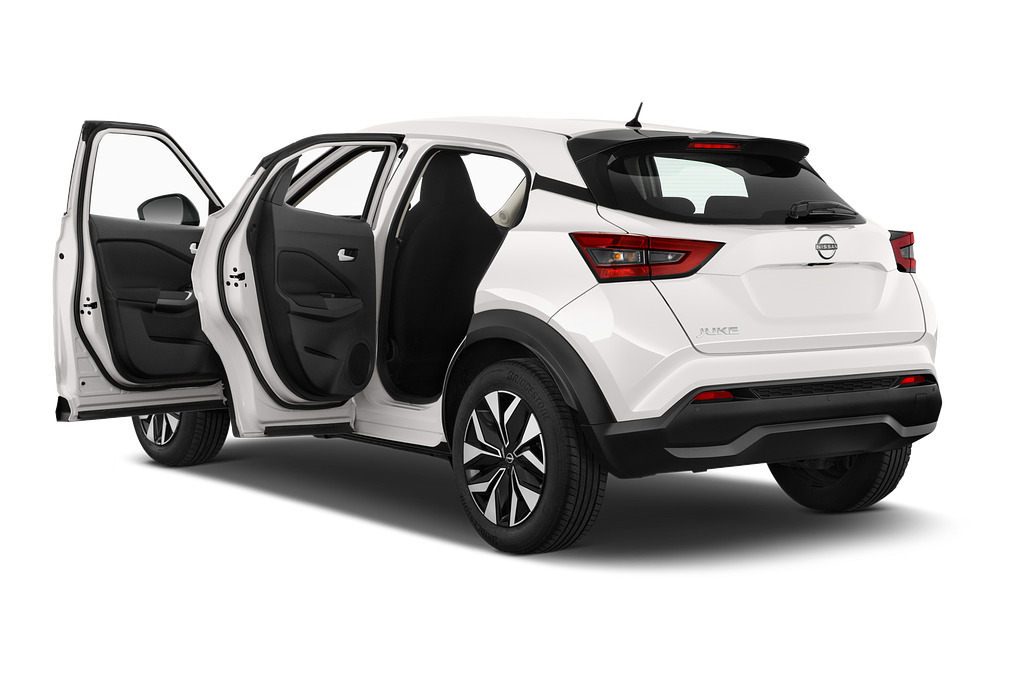 Nissan Juke (Baujahr 2023) Acenta 5 Türen Tür geöffnet