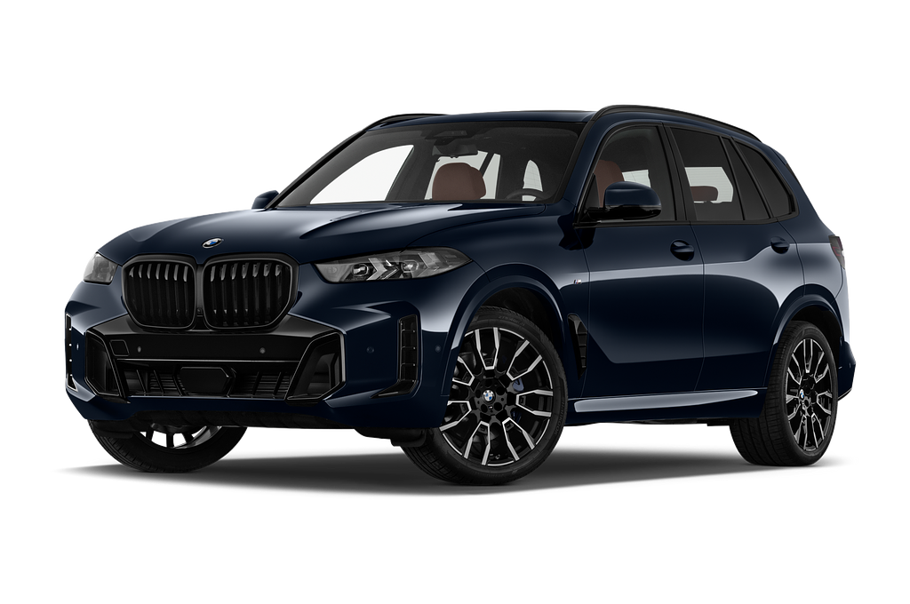 BMW X5 (Baujahr 2024) xDrive40i M Sport 5 Türen seitlich vorne mit Felge