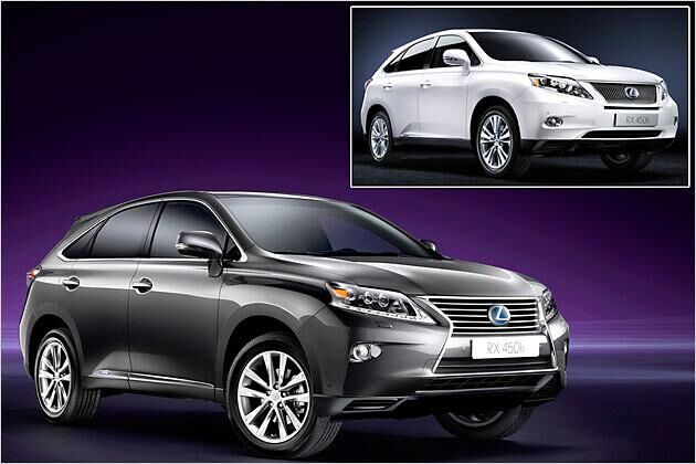 So sah der Lexus RX bisher aus (kleines Bild): Im Vergleich mit dem neuen Modell fällt vor allem der kleinere Kühlergrill auf