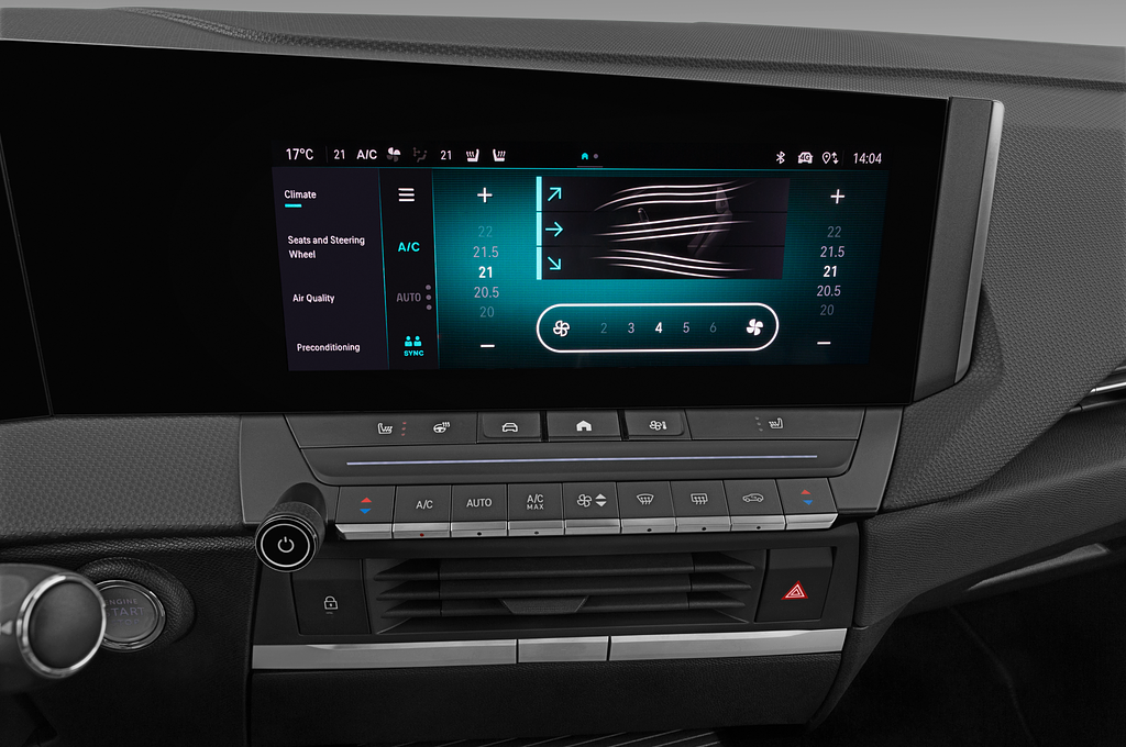 Opel Astra Sports Tourer Plug-in-Hybrid (Baujahr 2023) Ultimate 5 Türen Temperatur und Klimaanlage