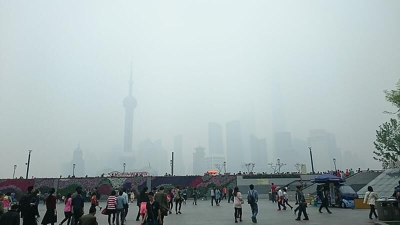 Feinstaub in Shanghai.