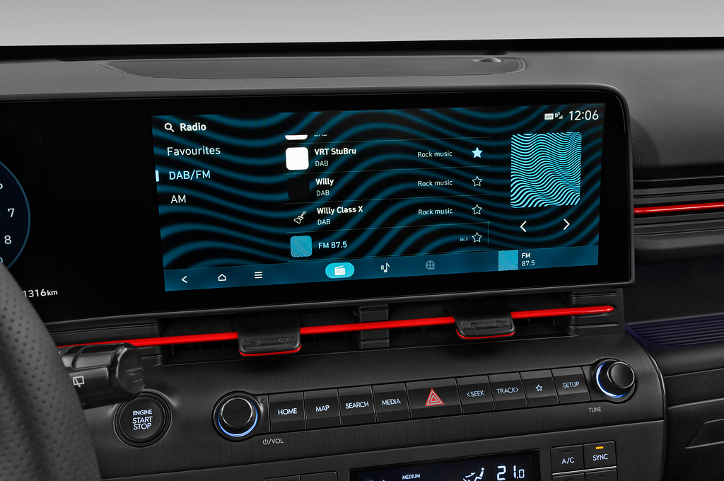 Hyundai Kona (Baujahr 2024) N-Line 5 Türen Radio und Infotainmentsystem