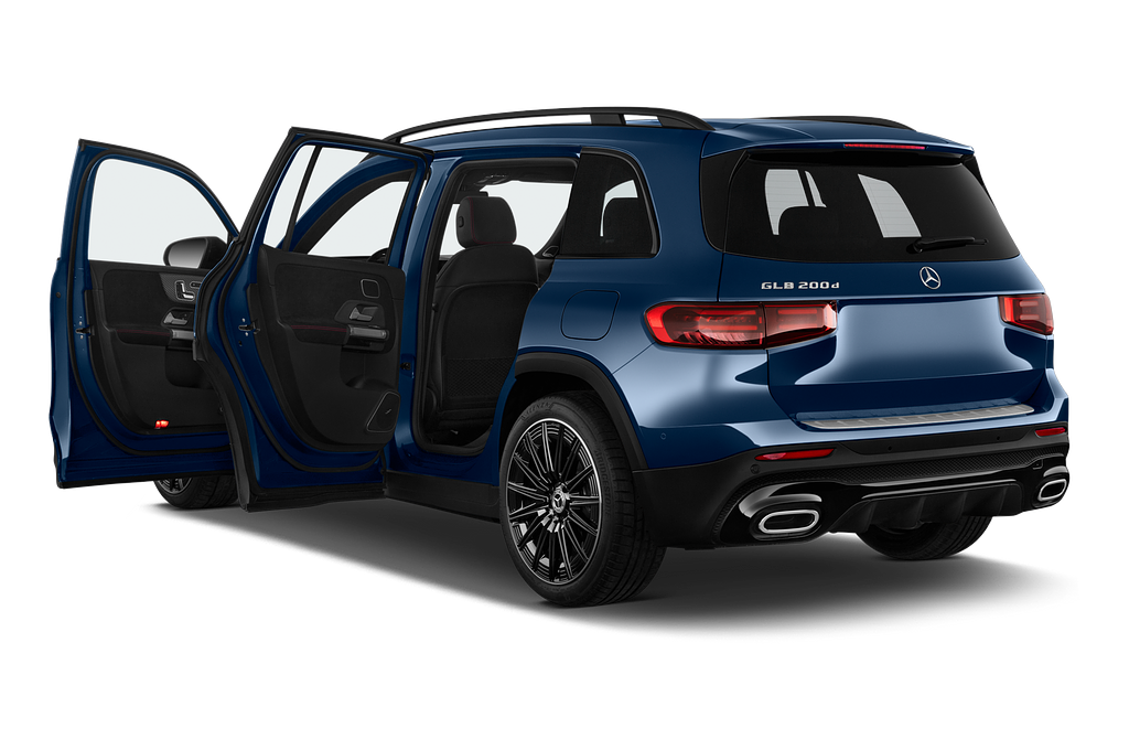 Mercedes GLB (Baujahr 2024) 200d AMG Line 5 Türen Tür geöffnet