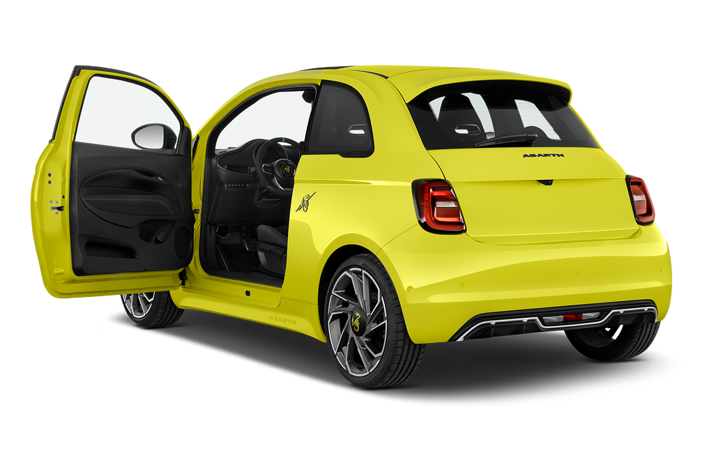 Abarth 500e (Baujahr 2023) Turismo 3 Türen Tür geöffnet