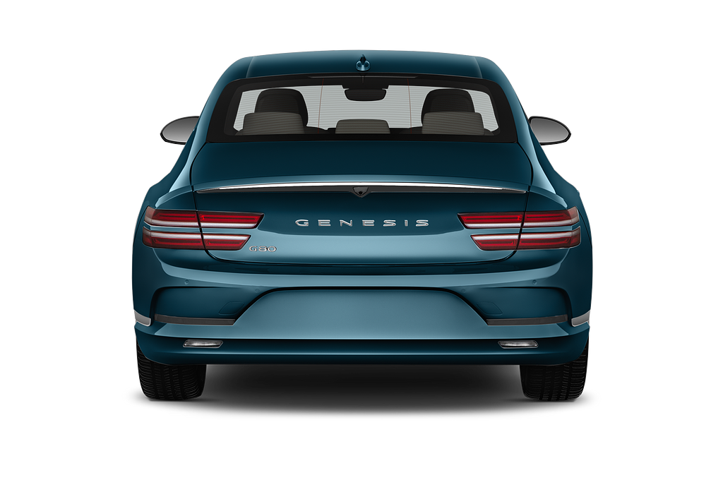 Genesis Electrified G80 (Baujahr 2023) Luxury 4 Türen Heckansicht