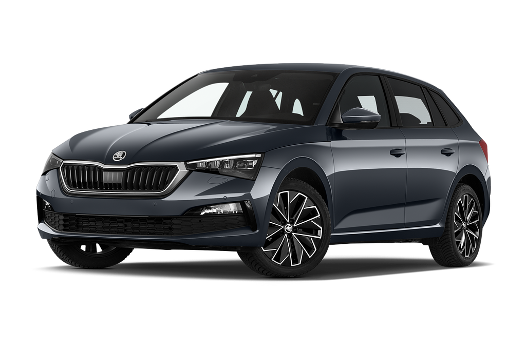 Skoda Scala (Baujahr 2023) Selection 5 Türen seitlich vorne mit Felge