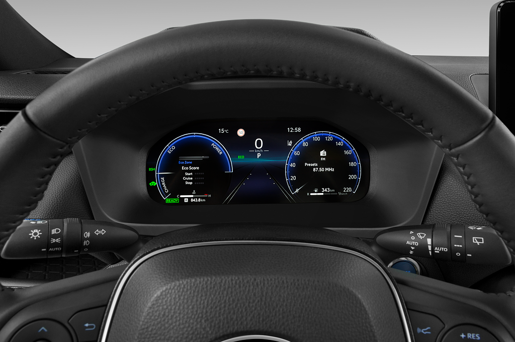 Toyota RAV4 Hybride (Baujahr 2023) Style Selection 5 Türen Tacho und Fahrerinstrumente