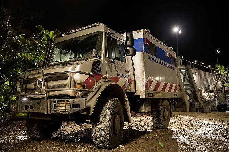 Ein Mercedes Unimog spielt ebenfalls eine Hauptrolle