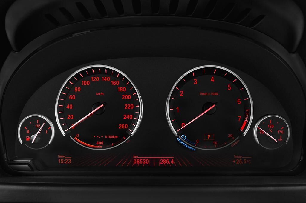 BMW 6 Series (Baujahr 2013) 640i 4 Türen Tacho und Fahrerinstrumente