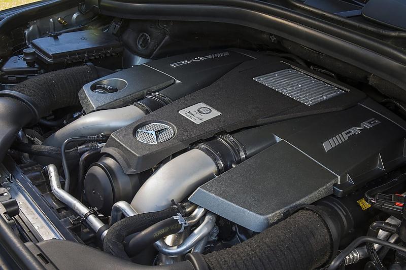 Der doppelt aufgeladene Achtzylinder des Mercedes GLE 63 S AMG Coupé leistet 585 PS und 760 Nm