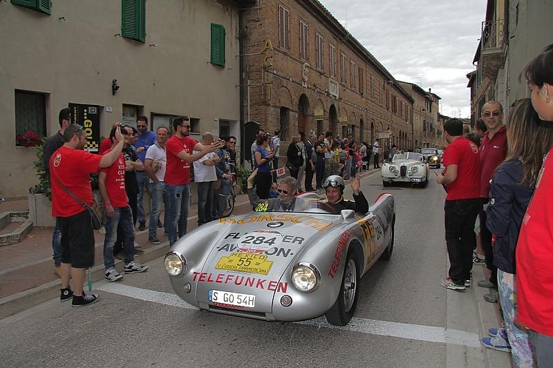 Mille Miglia 2015 - unterwegs im offenen Porsche-Zweisitzer