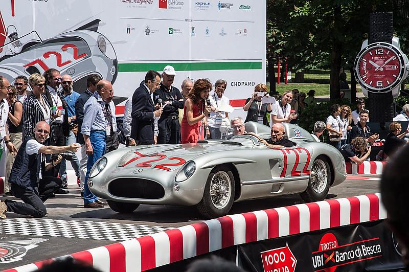Mille Miglia 2015 - Stirling Moss im Mercedes 300 SLR