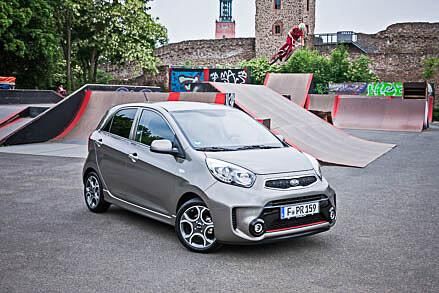 Als Spielplatz und Kindergarten Shuttle ist der Picanto in seinem Element.