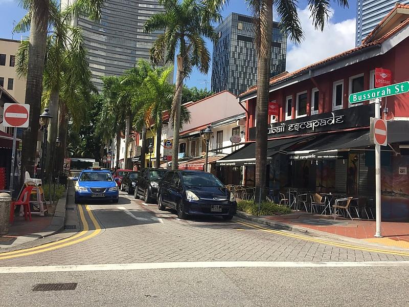 Auf den Straßen von Singapur