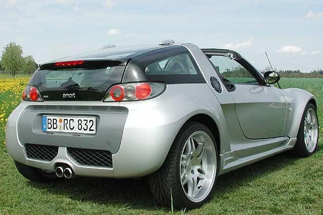 Das Roadster Coupé hat eine Glaskuppel über der Heckpartie
