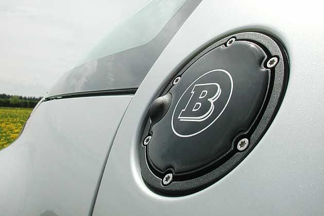 B wie Brabus: Das Signet auf dem Tankdeckel