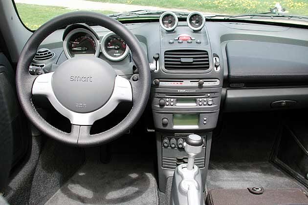 Das Cockpit des kleinen Flitzers
