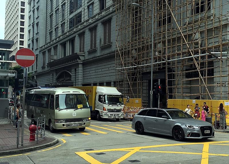 Auf den Straßen von Hong Kong