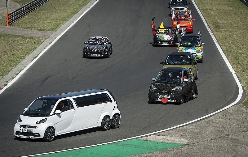 Der Smart-Korso dreht eine Runde auf dem Hungaroring