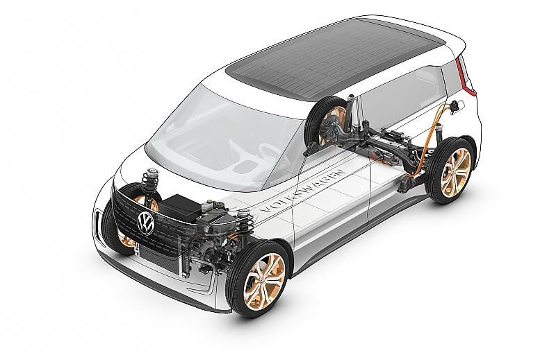 Studie des VW Budd-e auf der CES 2016 in Las Vegas