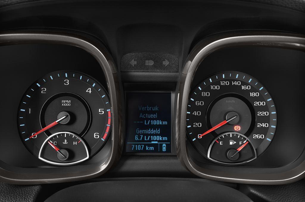 Chevrolet Malibu (Baujahr 2013) LTZ 4 Türen Tacho und Fahrerinstrumente