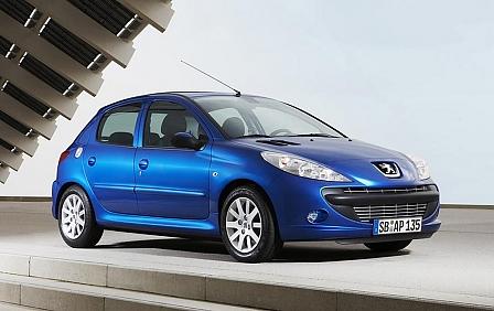 11). Peugeot 206+ 1.4 HDi FAP (Verbrauch: 4,0 L Diesel) Rabatt: 21,3 %, 2.593 Euro, Listenpreis 12.200 Euro