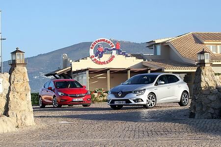 Opel Astra - Renault Mégane - Blick auf den Golf