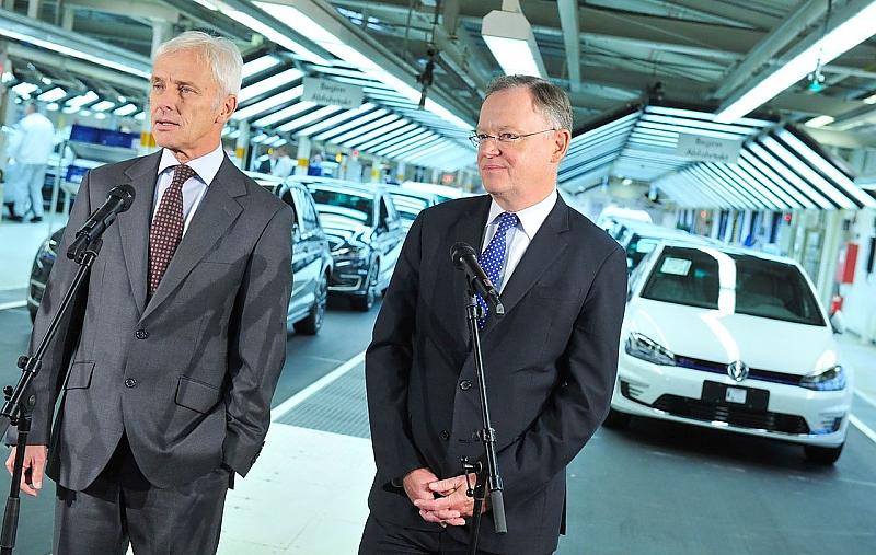 VW-Chef Matthias Müller und Niedersachens Ministerpräsident Stephan Weil, der im Aufsichtsrat öfters kritisch nachgefragt haben soll