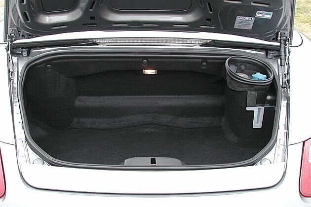 Im hinteren Stauraum ist Platz für 130 Liter