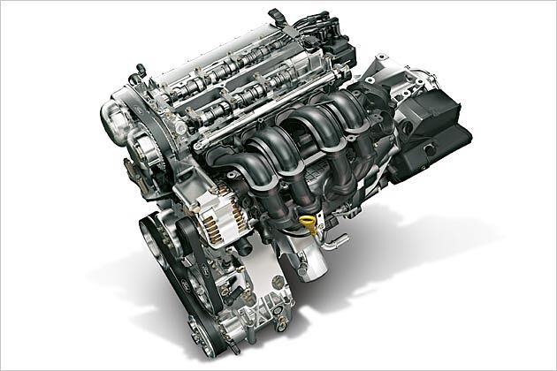 Der 1,6-Liter-Ti-VCT-Motor hat zwei variabel verstellbare Nockenwellen