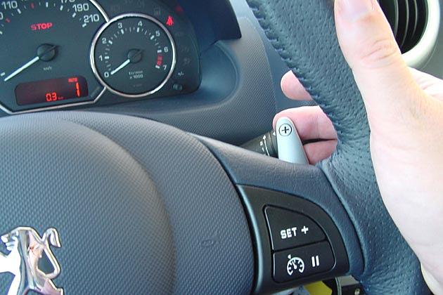 Die 2-Tronic-Version mit automatisiertem Schaltgetriebe hat Schaltwippen am Lenkrad