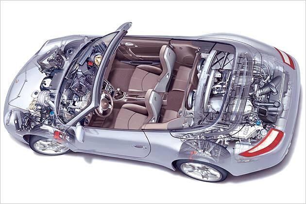 Das Heckmotor-Layout des 911 sorgt für eine nahezu optimale Gewichtsverteilung von 50 zu 50
