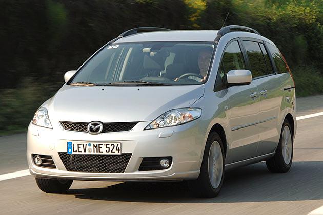 Großgezoomt: Mazda 5. Technisch basiert der Minivan auf dem Mazda 3