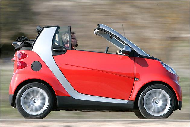 Die ansteigende Seitenlinie verleiht dem Smart Dynamik