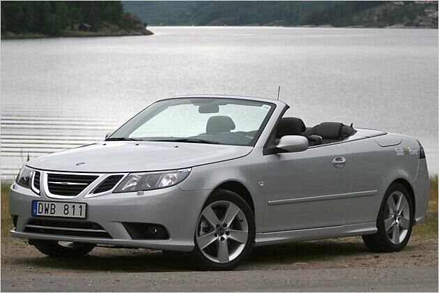 Das neue Saab 9-3 Cabriolet mit Zweiliter-BioPower-Motor