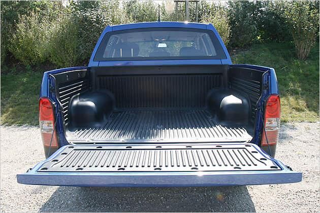 Ideal für die Tail-Gate-Party: Die Ladeklappe lädt zum Draufsetzen ein