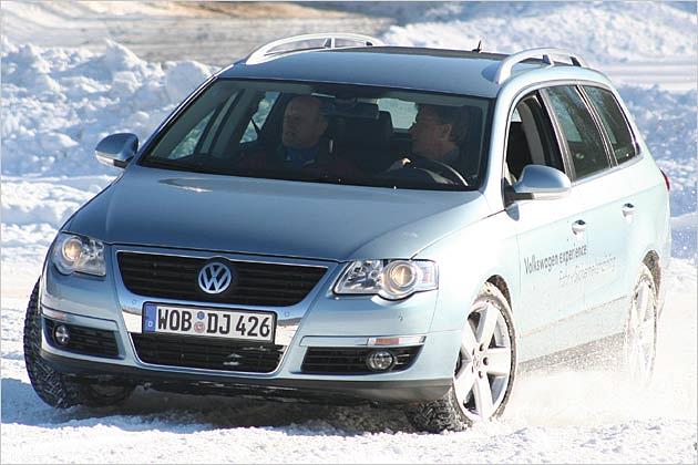 Hier kann der Allrad-Passat gegenüber den 2WD-Varianten seine Überlegenheit auspielen