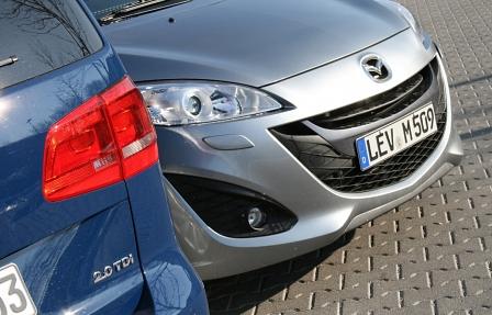 Vergleich Mazda 5 vs. VW Touran