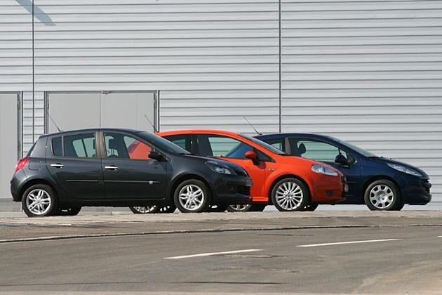 Alle drei Kleinwagen im Vergleich messen um die vier Meter in der Länge