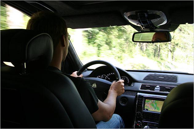 ... während der Chauffeur seiner Arbeit nachgeht